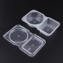 140ml Clear Plastic Sauce Chutney Cups Food Container Slime Storage Box Case With Lid 2024 - buy cheap