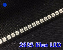 Led azul 500 com luz de 2835 w, 460-465nm, smd 0.2, led 2835 ~ 3.0 v, led azul de 3.4