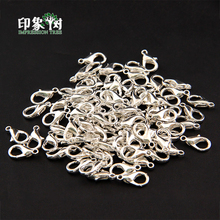 Silver Plated Beads10/12/14/16/18/20mm Metal Lobster Clasps Claw Hooks Nickle Lead Cadmium free DIY Jewelry Making Finding 1121 2024 - buy cheap