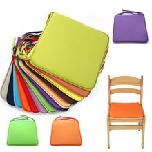 40cm Bistro Square Chair Seat Cushion Pad Cushions Solid Square Tie-on Kitchen Dining Removable Home Circular Chair Cushion 2024 - buy cheap