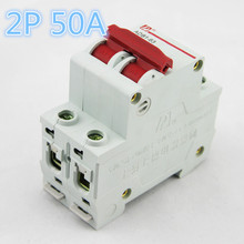 2P 50A 400V~ 50HZ/60HZ Circuit breaker AC MCB safety breaker C type 2024 - buy cheap