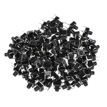 Top quality SODIAL(R) 100 Pcs 6x6x7mm Momentary Tactile Tact Push Button Switch 4 Pin DIP Through Hole 2024 - buy cheap