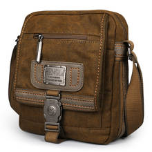 Men Canvas Shoulder Bags Leisure Wear Resistant Retro Cross Messenger Vintage Bag Unisex Casual Fashion Crossbody Bag 2024 - buy cheap