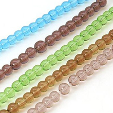 20 strands (Approx 1600pcs) about 4mm in diameter Mixed Color Round Glass Beads Spacer Bead hole: 1mm for DIY Jewelry Bracelet 2024 - buy cheap