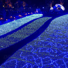Guirnalda de luces Led para jardín, luces de decoración de boda al aire libre, 3x2m, 192 V CA, RGB, 220 2024 - compra barato