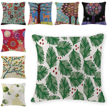 Trees Cushion Covers Tree of Life Cotton Linen Pillow Cover Morocco Decorative Pillows Flower Cushion Cover for Sofa Mom Present 2024 - buy cheap