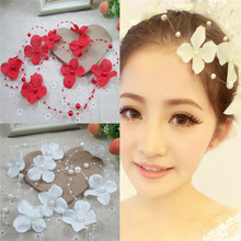 1PCS Bridal Flower Wreath Headband Flower Crown Flaxen Hair Flower Head Wedding Hair Accessories Wholesale 2024 - buy cheap