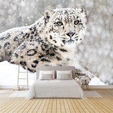 Papel tapiz estereoscópico 3D para decoración del hogar, Mural de pared estereoscópico de leopardo y Animal, para sala de estar y dormitorio 2024 - compra barato