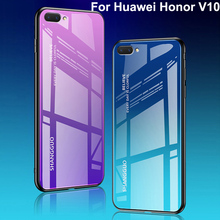Funda de teléfono gradiente para Huawei Honor V10, funda de silicona Dual suave + Fundas de plástico duro para Honor V10 V 10 BKL-AL20 2024 - compra barato