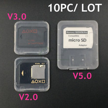 10 шт. адаптеры SD2VITA для PSV 1000 2000, устройство для чтения игровых карт для PS Vita, слот для карты памяти TF, адаптер PSV 3,60, система 2024 - купить недорого