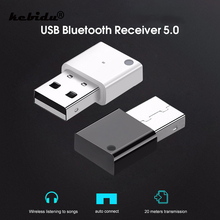 Adaptador inalámbrico USB Bluetooth 5,0, Dongle Bluetooth, receptor de sonido de música, sin transmisor para PC, portátil y ordenador 2024 - compra barato