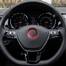 Pegatina con emblema para volante de coche, pegatina con estilo para Volkswagen VW Golf 7 MK7 GTI Golf7 Scirocco Sagitar Polo 2015 Bora 2016 2024 - compra barato