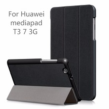 For Huawei MediaPad T3 7 3G Case ,7.0 inch BG2-U01 2017 PU Leather Folio Magnetic Cover for T3 7.0 3G 2024 - buy cheap