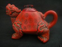 Продуманный китайский декоративный чайник из смолы с головой дракона, телом черепахи, долговечностью, благоприятный чайник 2024 - купить недорого