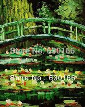 High Quality Master Painting Landscape The Japanese Bridge by Claude Monet Handmade Canvas Painting Wall Decor 2024 - buy cheap