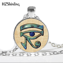 Collar de cabujón de cristal de HZ--A13, colgante de cristal de momia egipcia antigua, dios Horus, Egipto, HZ1 2024 - compra barato