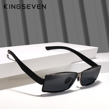 KINGSEVEN Brand Design Rimless Polarized Sunglasses Men Driver Shades Male Sun Glasses For Men Rectangle UV400 Oculo 2024 - buy cheap
