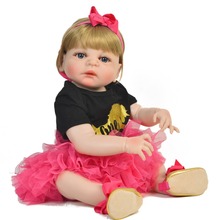 Boneca realista para meninas, silicone, 23 tamanhos, bebê reborn, princesa, corpo, adorável, presente de aniversário, diy 2024 - compre barato