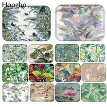 Hongbo-alfombra antideslizante con diseño de bosque para puerta, Felpudo con estampado de plantas, bosque Tropical y lluvia, para exteriores, alfombra de suelo de baño 2024 - compra barato