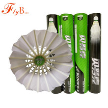 3 tubos/lote alta qualidade badminton peteca penas de ganso duráveis birdies bolas de treinamento superior K-3 velocidade 74-79 L426-3OLB 2024 - compre barato