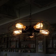 Lámpara colgante De estilo Vintage para comedor, luminaria Industrial De estilo creativo Edison para Loft, Lustres De Sala De estar 2024 - compra barato