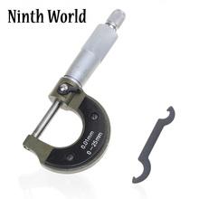 Jacinto mundo de micrômetro externo, medidor de calibre vernier 0-25mm/0.01mm, ferramentas de medição com caixa 2024 - compre barato