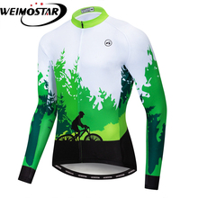 Weimostar Mens Autumn Cycling Jersey Long Sleeve Pro Team Bicycle Clothing Mountain Bike Jersey Breathable Cycling Wear Clothes 2024 - buy cheap