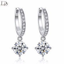 DODO Kpop Long Earrings AAA Cubic Zirconia Copper Brincos Femme White Gold Color Drop Earring Wedding Party Fine Jewelry E38 2024 - buy cheap