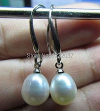 BEAUTIFUL! REAL NATURAL WHITE PEARL DANGLE  EARRING AAA 2024 - buy cheap