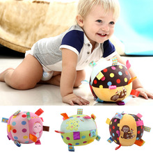 Colorful Baby Children's Ring Bell Ball Baby Cloth Music Sense Learning Toy Ball Educational Cotton Hand Grasp Rattle Ball 2024 - buy cheap