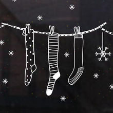 Free Shipping  Wholesale Wall Decor Wall Stickers PVC stickers Christmas Sock stickers X mas stickers Design   1147 2024 - buy cheap