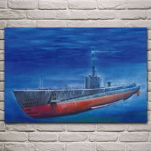 Carteles de ilustraciones Subacuáticas de vehículo vintage submarino en la pared, imagen para el hogar, decoración de la sala de estar para el dormitorio KJ766 2024 - compra barato