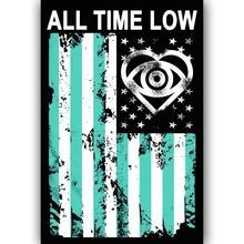 New All Time Low Flag Rock Music Band Ablum-Silk Art Poster Wall Sticker Decoration Gift 2024 - buy cheap