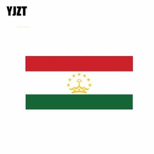YJZT 11.6CM*5.6CM Tajikistan Flag Decal Funny Reflective PVC Car Sticker 6-1118 2024 - buy cheap