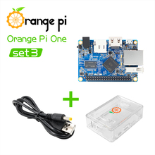 Orange Pi One + funda transparente de ABS + Cable de alimentación, compatible con Android, Ubuntu, conjunto de placa individual de Linux Mini 2024 - compra barato