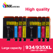 INKARENA 8 Pcs Compatible Ink Cartridge for HP 934 935 XL for HP Officejet pro 6230 6830 6835 6812 6815 6820 Printer with chip 2024 - buy cheap