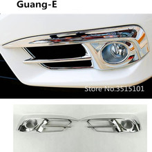 Car Front Fog Light Lamp Frame Stick ABS Chrome Cover Trim Stick Parts 2pcs For Honda Civic 10th Sedan 2016 2017 2018 2019 2024 - buy cheap