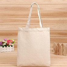 Daily Use Foldable Canvas Shoulder Bag Canvas Tote 3Sizes Canvas Tote Bag Casual Beach HandBag Eco Shopping Bag for Women Female 2024 - buy cheap