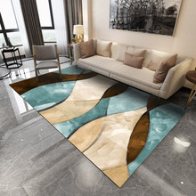 Tamanho grande sala de estar tapetes mármore padrão 3d tapete mesa café cobertor quarto moderno geométrico nórdico personalizado tapete 2024 - compre barato