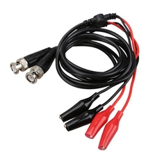 2pcs 100cm BNC Q9 Oscilloscope Measuring Leads Double Clip Alligator (Mini Alligator Clips) Red + Black 2024 - buy cheap