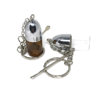 Portable Tobacco Accessorie Tools Secrete Glass Snuff Bottle Container Pill Case Keychain for Men Women 2024 - buy cheap
