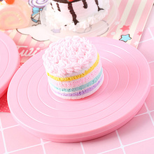 DIY Pan Baking Tool Plastic Cake Plate Turntable Rotating Anti-skid Round Cake Stand Cake Decorating Rotary Table Kitchen 2024 - buy cheap