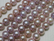 Wholesale Real Pearl Bead 9-10mm 15'' Purple Natural Freshwater Pearl Loose Bead Free Shipping Handmade Gift 2024 - buy cheap