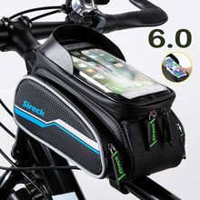 Sireck Road Bike Bicycle Bags Reflective Waterproof Cycling Top Front Tube Frame Bags 6.0 inch Touch Screen Phone Case 2024 - buy cheap