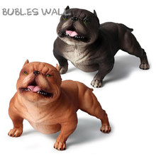 Bubles Wall Hot toys Pet dog Bully Pitbull Simulation Animal model Action & Toy Figures Learning & Education Gifts 2024 - buy cheap