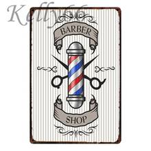 [ Kelly66 ] BARBER SHOP Metal Sign Tin Poster Home Decor Bar Wall Art Painting 20*30 CM Size y-1477 2024 - buy cheap