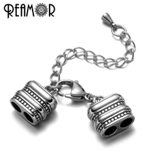 REAMOR 316L Stainless Steel Connector Charms Clasp 5 mm Double  Hole Lobster Clasp with Extender Chain for  DIY Jewelry Making 2024 - buy cheap