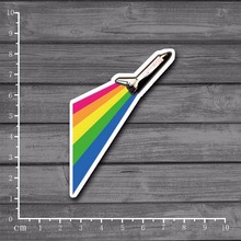 Rainbow Rocket On Laptop Notebook Skin Diary Stationery Stickers Snowboard Luggag Decal For kid Toy Suitcase Stickers[single] 2024 - buy cheap