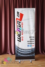 High quality 200X80CM roll up display banner, 8ft 3sides open back tabel cloth with Custom printing as your design 2024 - buy cheap