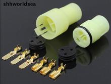 Shhworldsea 3 Pin/forma 6180-3541 6.3 milímetros fio conector do carro à prova d' água, Auto plugue cablagens, conector elétrico 2024 - compre barato